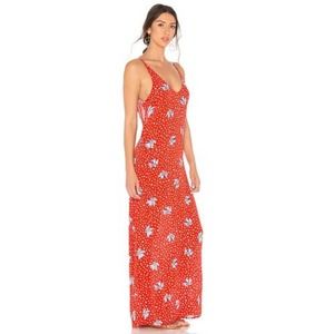 Beach Riot Red Floral Maxi Dress